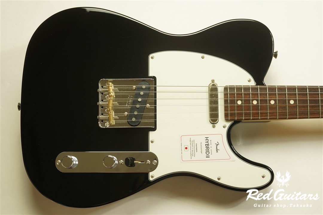 Fender Made in Japan Hybrid II Telecaster - Black | Red Guitars 